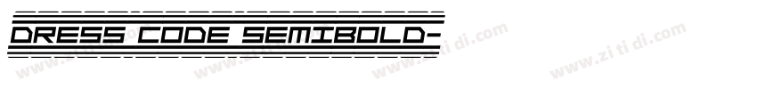 Dress Code SemiBold字体转换